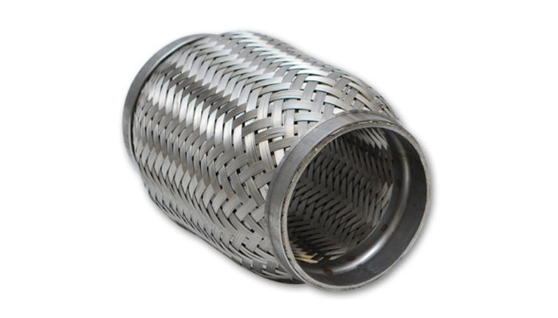 Vibrant SS Flex Coupling with Inner Braid Liner 2.25in inlet/outlet x 8in flex length - Racecraft Industries