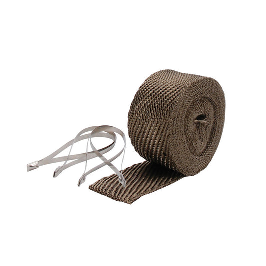 DEI Exhaust Wrap Kit - Pipe Wrap and Locking Tie - Titanium - Racecraft Industries