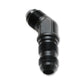 Vibrant -8AN Bulkhead Adapter 45 Degree Elbow Fitting - Anodized Black Only - Racecraft Industries