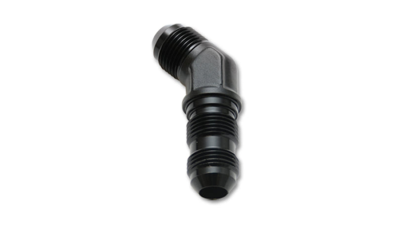 Vibrant -8AN Bulkhead Adapter 45 Degree Elbow Fitting - Anodized Black Only - Racecraft Industries
