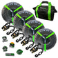 Rhino USA Lasso Straps; Basket Straps - Green - Racecraft Industries
