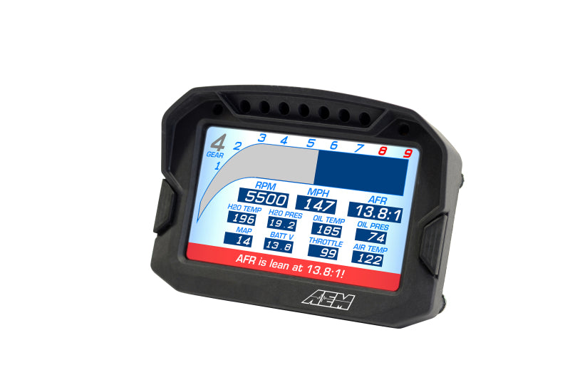 AEM CD-5LG Carbon Logging Digital Dash Display w/ Internal 10Hz GPS & Antenna - Racecraft Industries