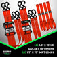 Rhino USA Heavy Duty Ratchet Tie-Down 4-Pack Red 1.6In X 15Ft - Racecraft Industries