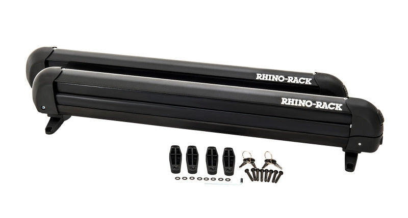 Rhino-Rack Universal Ski/Snowboard Carrier - Fits 6 Pairs of Skis or 4 Snowboards - Black - Racecraft Industries