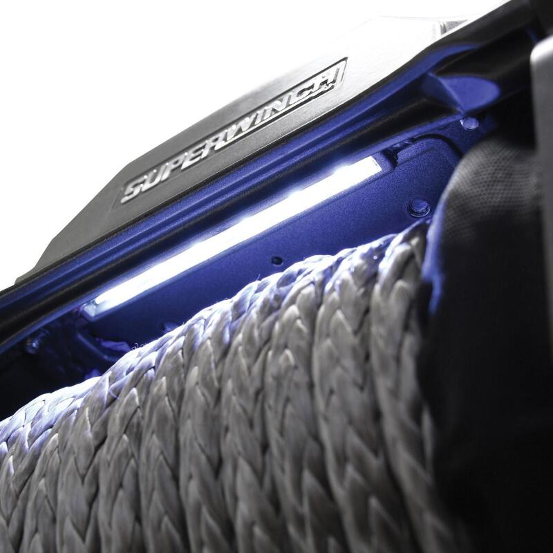 Superwinch 12000 LBS 12V DC 3/8in x 80ft Synthetic Rope SX 12000SR Winch - Graphite - Racecraft Industries
