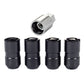 McGard Wheel Lock Nut Set - 4pk. (Cone Seat) M14X1.5 / 21mm & 22mm Dual Hex / 1.639in. L - Black - Racecraft Industries
