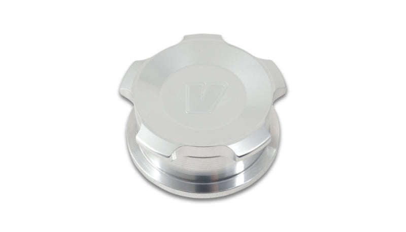 Vibrant 1.5in OD Aluminum Weld Bungs w/ Polished Aluminum Threaded Cap - Racecraft Industries