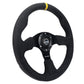 NRG Reinforced Steering Wheel (320mm) Alcantara Steering Wheel w/ Black Stitching - Racecraft Industries