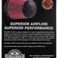 K&N Universal Air Filter (4in. Flange / 6in. Base OD / 4-5/8in. Top OD / 6in. Height) - Racecraft Industries