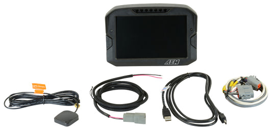 AEM CD-7 Non Logging GPS Enabled Race Dash Carbon Fiber Digital Display w/o VDM (CAN Input Only) - Racecraft Industries