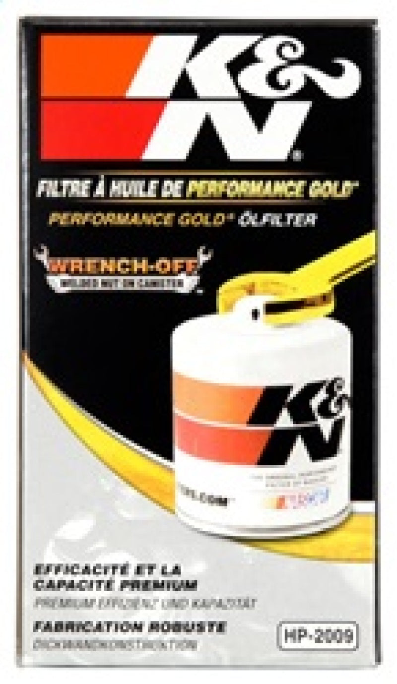 K&N 03-05 Neon SRT-4 / Lotus Elise Performance Gold Oil Filter - Racecraft Industries