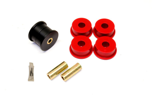 BMR 12-15 5th Gen Camaro Differential Mount Bushing Kit (Poly/Delrin Combo) - Black/Red - Racecraft Industries