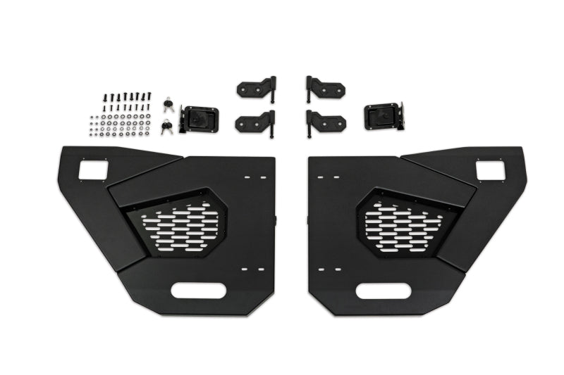 DV8 Offroad 18-22 Jeep Wrangler JL/JT Spec Series Half Doors - Rear Set - Racecraft Industries