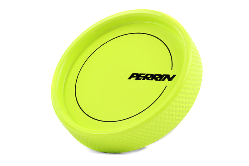 Perrin 02-21 Subaru WRX / 2022 BRZ & GR86 / 04-21 STI / 00-18 Forester XT Oil Fill Cap - Neon Yellow - Racecraft Industries