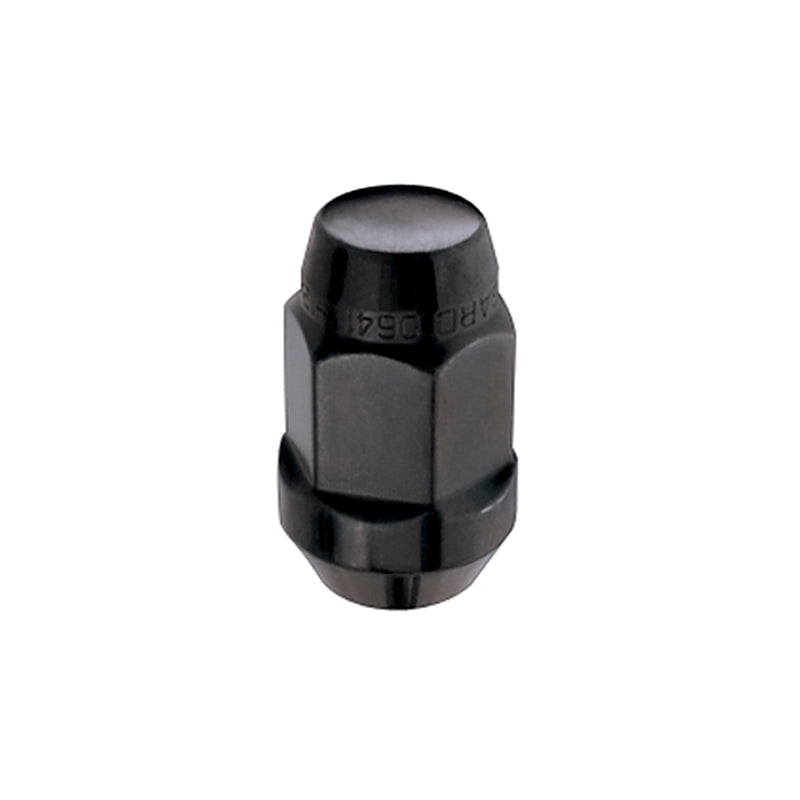 McGard Hex Lug Nut (Cone Seat Bulge Style) M14X1.5 / 22mm Hex / 1.635in. Length (4-Pack) - Black - Racecraft Industries