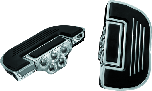 Kuryakyn Premium Ribbed Floorboards Without Adapter Chrome - Racecraft Industries