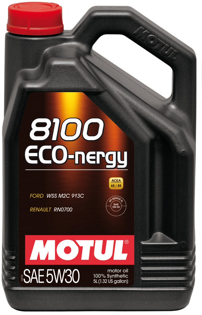 Motul 5L Synthetic Engine Oil 8100 5W30 ECO-NERGY - Ford 913C - Racecraft Industries