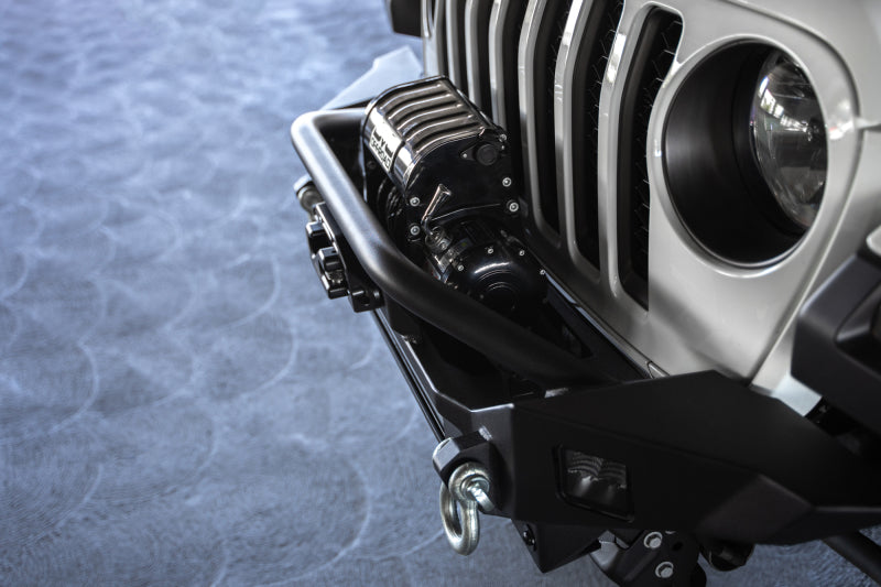 DV8 Offroad 18-23 Jeep Wrangler JL / 20-23 Jeep Gladiator JT FS-7 Mid-Width Winch Front Bumper - Racecraft Industries