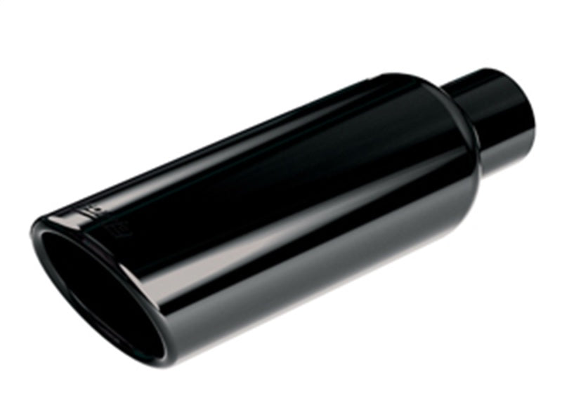 Borla Atak S Rear Section 15-17 Ford Mustang GT 5.0L V8 MT/AT 2.5in pipe 4in tip (Black Chrome) - Racecraft Industries
