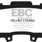 EBC 15+ Ford Mustang 2.3 Turbo Performance Pkg Yellowstuff Front Brake Pads - Racecraft Industries