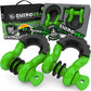 Rhino USA 3/4In D-Ring Shackle Set (2-Pack)(Green) - Racecraft Industries