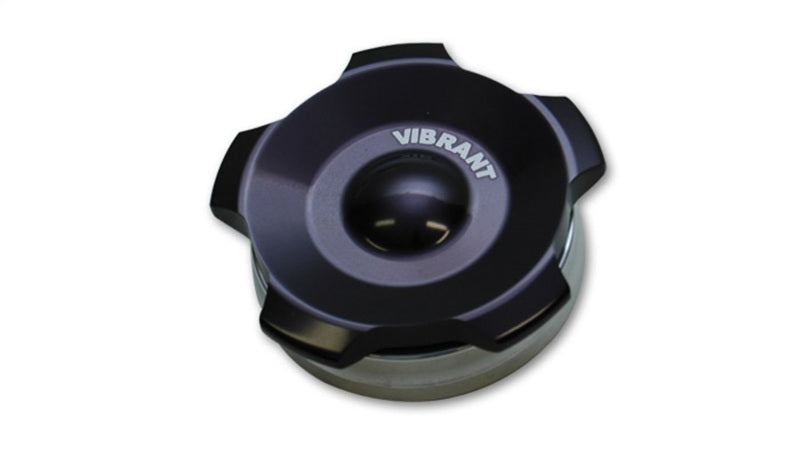 Vibrant 2.75in OD Aluminum Weld Bungs w/ Anodized Black Aluminum Threaded Cap (incl. O-Ring) - Racecraft Industries