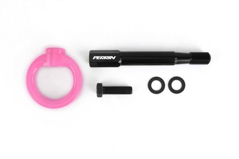 Perrin 18-21 WRX/STI / 13-20 BRZ / 17-20 Toyota 86 Front Tow Hook Kit - Hyper Pink - Racecraft Industries