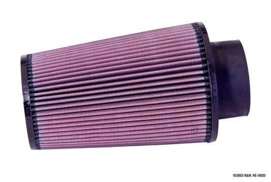 K&N Universal Rubber Filter 3 1/2inch ID FLG / 6inch Base / 4-5/8inch Top / 9inch Height - Racecraft Industries