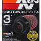 K&N Universal Rubber Filter - Round Tapered 6in Base OD x 3in Flange ID x 6in H - Racecraft Industries