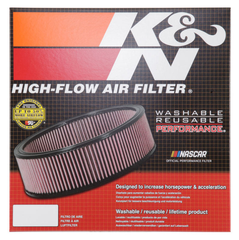 K&N Custom Round Air Filter 14in OD 12in ID 4in Height - Racecraft Industries
