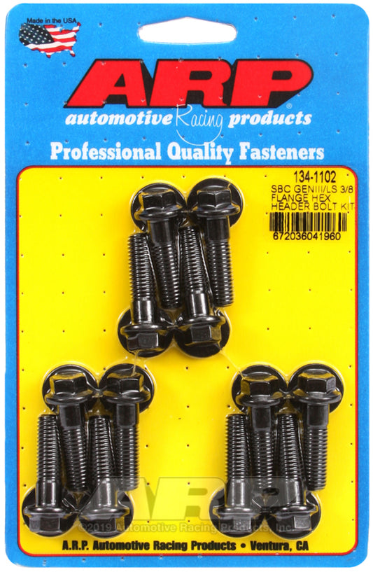 ARP Chevy LS 3/8in Flange Hex Header Bolt Kit - Racecraft Industries