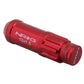 NRG 700 Series M12 X 1.5 Steel Lug Nut w/Dust Cap Cover Set 21 Pc w/Locks & Lock Socket - Red - Racecraft Industries