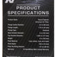 K&N Universal Rubber Filter 3 1/2inch ID FLG / 6inch Base / 4-5/8inch Top / 6inch Height - Racecraft Industries
