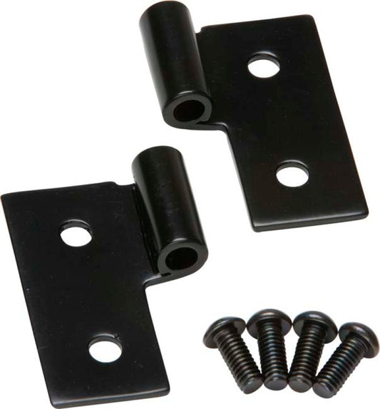Kentrol 76-06 JEEP CJ/Wrangler YJ/TJ Lower Door Hinge Pair - Powdercoat Black - Racecraft Industries
