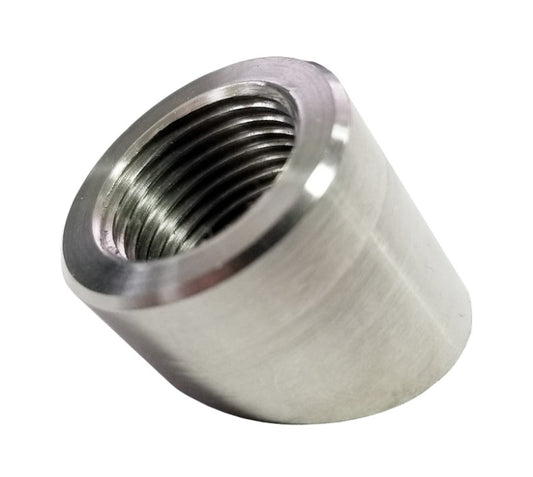 Torque Solution O2 Sensor Bung 60 Degree Angled Stainless Steel - Racecraft Industries