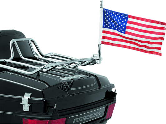 Kuryakyn Flag With Universal 1/2inch Vertical Mount Chrome - Racecraft Industries