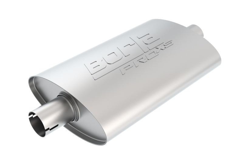 Borla Universal Pro-XS Muffler Oval 2.25in Inlet/Outlet Notched Muffler - Racecraft Industries