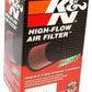 K&N Universal Rubber Filter Round Tprd 3.313in Flange ID x 4.75in Base OD x 3.5in Top OD x 6.5in H - Racecraft Industries