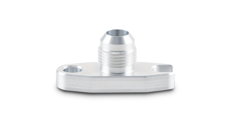 Vibrant 2.00in Bolt Hole -10AN Male Flare Aluminum Oil Drain Flange w/Crowfoot - Racecraft Industries