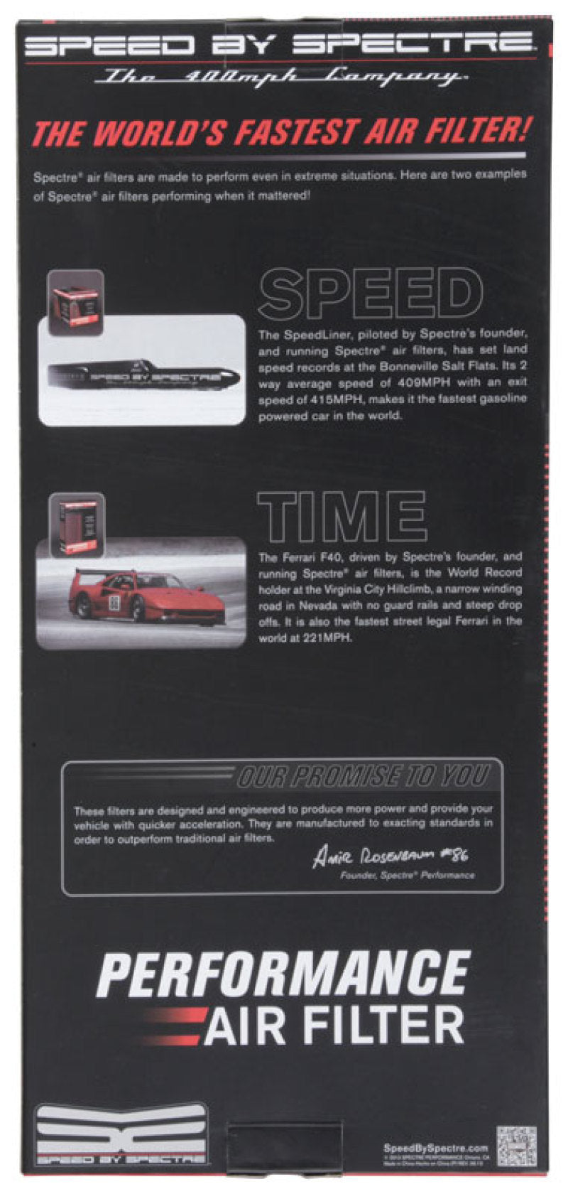 Spectre 2007 Chevy Camaro 3.8L/5.7L V6/V8 F/I Replacement Panel Air Filter - Racecraft Industries