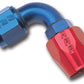 Russell Performance -6 AN Red/Blue 90 Degree Full Flow Hose End - Racecraft Industries