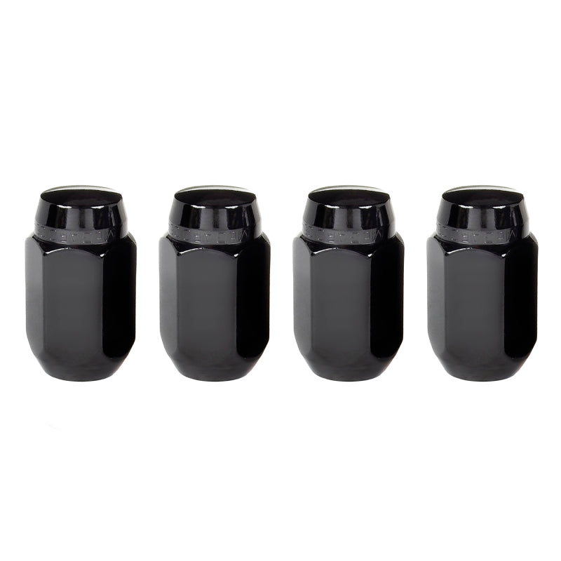 McGard Hex Lug Nut (Cone Seat) M14X1.5 / 22mm Hex / 1.635in. Length (4-Pack) - Black - Racecraft Industries