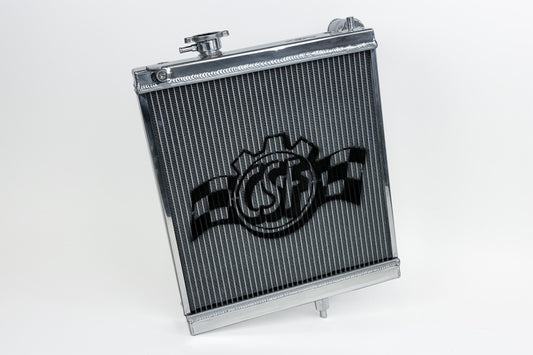 CSF 03-07 Mitsubishi Lancer EVO 7/8/9 1/2 Size Radiator - Polished - Racecraft Industries