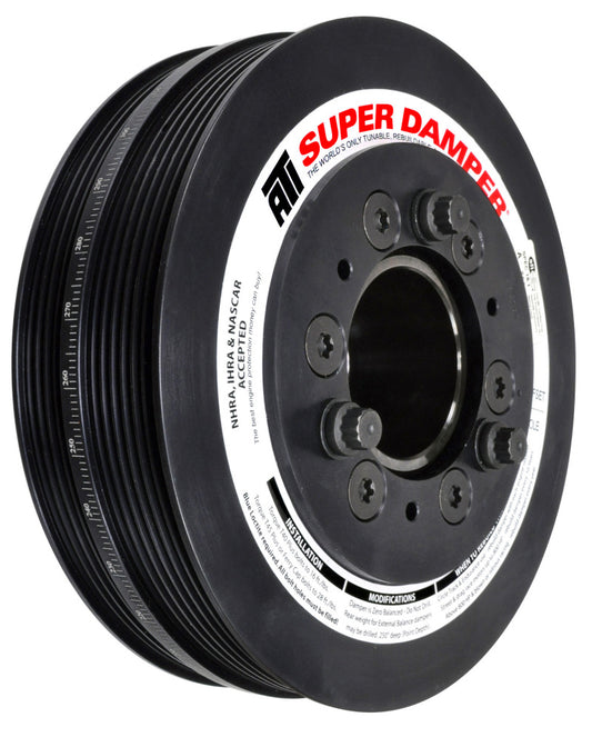 ATI Damper - 7.48in - Alum - 6/4 Grv - 2016+ Chevy Camaro LT1/LT4 Wet Sump - (Excl SC Pulley) - Racecraft Industries
