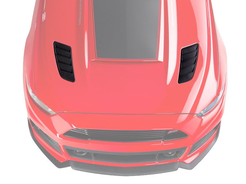Roush 2015-2017 Ford Mustang Black Heat Extractors - Racecraft Industries