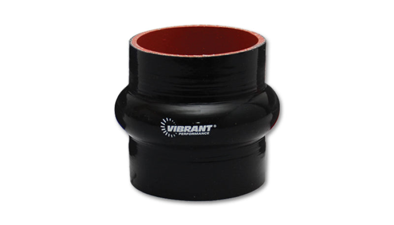 Vibrant 4 Ply Reinforced Silicone Hump Hose Connector - 5in I.D. x 3in long (BLACK) - Racecraft Industries
