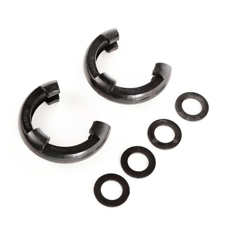 Rugged Ridge Black 3/4in D-Ring Isolator Kit - Racecraft Industries