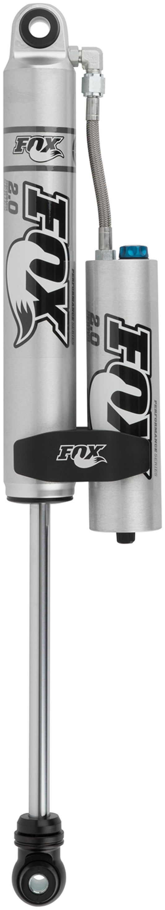 Fox 2.0 Factory Series 14.1in. Smooth Body Res. Shock w/CD Adj. / Std Travel / Eyelet Ends - Black - Racecraft Industries