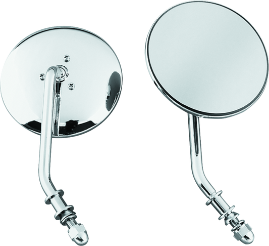 Bikers Choice 65-Up Chrome 4 Inch Round Short Stem Mirror Right Custom - Racecraft Industries