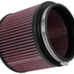K&N Universal Rubber Filter 6in FLange ID / 7.5in OD / 6in Height / Round Straight - Racecraft Industries